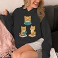 Cats Reading Book Lover Reading Bookworm Reader Unisex Hoodie Cats Reading Book Lover Reading Bookworm Reader Unisex Hoodie