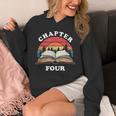 Chapter Four Book Reading 4th Birthday 4 Year Old Unisex Hoodie