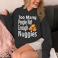 Chicken Nugget Saying Introvert Nuggie Foodie Food Unisex Hoodie