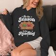 Christmas Book Lover Gingerbread Library Reading Bookaholic Unisex Hoodie