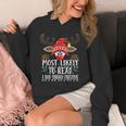 Christmas Matching Most Likely To Read A Book PJS Unisex Hoodie