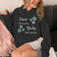 Christmas Shirts Snow Is Falling Books Are Calling Men Women Unisex Hoodie