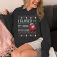 I Closed My Book To Be Here Ugly Christmas Sweater Unisex Hoodie