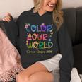 Color Our World Summer Reading 2025 Boho Wildflower Book Unisex Hoodie Color Our World Summer Reading 2025 Boho Wildflower Book Unisex Hoodie