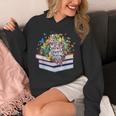 Color Our World Summer Reading 2025 Cute Book Wildflowers Unisex Hoodie