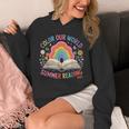 Color Our World Summer Reading 2025 Rainbow Art Book Unisex Hoodie