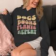 Colorful Dogs Books Plants Repeat Unisex Hoodie Colorful Dogs Books Plants Repeat Unisex Hoodie