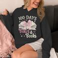 Coquette 100 Days Of Bows Books Reading 100th Day Of School Unisex Hoodie Coquette 100 Days Of Bows Books Reading 100th Day Of School Unisex Hoodie