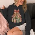 Coquette Christmas Book Tree Xmas Lights Librarian Teacher Unisex Hoodie Coquette Christmas Book Tree Xmas Lights Librarian Teacher Unisex Hoodie