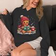 Cozy Gingerbread Christmas Reading Book Xmas Snowflakes Fall Unisex Hoodie Cozy Gingerbread Christmas Reading Book Xmas Snowflakes Fall Unisex Hoodie