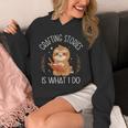 Crafting Stories Is What I Do Reading Writing Book Author Unisex Hoodie