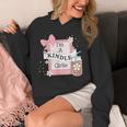 Cute Bookish Kindle Girlie Nerdy Read Book Lover Girl Women Unisex Hoodie