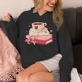 Cute Books And Coffee Crochet Valentines Day Tee For Couples Unisex Hoodie Cute Books And Coffee Crochet Valentines Day Tee For Couples Unisex Hoodie
