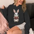 Cute Bookworm Bunny Reading For Kids And Teachers Unisex Hoodie Cute Bookworm Bunny Reading For Kids And Teachers Unisex Hoodie