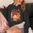 Cute Christmas Books Gingerbread Xmas Book Lover Teacher Unisex Hoodie Cute Christmas Books Gingerbread Xmas Book Lover Teacher Unisex Hoodie