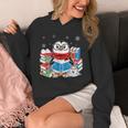 Cute Christmas A Penguin Reading Book Snowflake Hot Teacher Unisex Hoodie Cute Christmas A Penguin Reading Book Snowflake Hot Teacher Unisex Hoodie