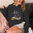 Cute Dragon Books Flower Bookworm Book Lover Unisex Hoodie