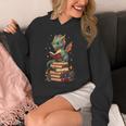 Cute Dragon Reading Book Bookworm Dragons And Books Unisex Hoodie Cute Dragon Reading Book Bookworm Dragons And Books Unisex Hoodie