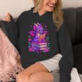 Cute Dragon Reading Books Bookworm Unisex Hoodie
