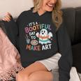 Cute Ghost Book Halloween Spooky Boo School Art Teacher Unisex Hoodie Cute Ghost Book Halloween Spooky Boo School Art Teacher Unisex Hoodie