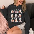 Cute Ghost Reading Book Lovers Halloween Ghost Unisex Hoodie
