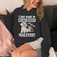 Cute Glasses Read Books & Pet My Maltese Lover Unisex Hoodie