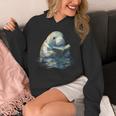 Cute Manatee Reading Book Bookworm Readers Manatee Lover Unisex Hoodie Cute Manatee Reading Book Bookworm Readers Manatee Lover Unisex Hoodie