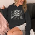 Cute Owl Reading Book Graphic Art Unisex Hoodie Cute Owl Reading Book Graphic Art Unisex Hoodie