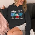 Cute Snowman Let It Snow I Have Books Reader Unisex Hoodie