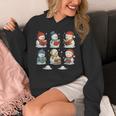 Cute Snowman Reading Books Christmas Winter Book Lover Unisex Hoodie Cute Snowman Reading Books Christmas Winter Book Lover Unisex Hoodie