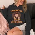Cute Thanksgiving Teacher Librarian Thankful Reading Books Unisex Hoodie Cute Thanksgiving Teacher Librarian Thankful Reading Books Unisex Hoodie