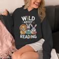 Cute Wildlife Zoo Animals For Book Reader Bookworms Unisex Hoodie Cute Wildlife Zoo Animals For Book Reader Bookworms Unisex Hoodie
