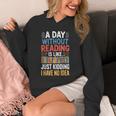 A Day Without Reading I Have No Idea Book Lovers Unisex Hoodie