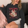 Dear Santa More Books Please Coquette Bow Books Christmas Unisex Hoodie