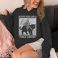 Defend Your Local Library Knight Cat Rider Book Lover Unisex Hoodie Defend Your Local Library Knight Cat Rider Book Lover Unisex Hoodie
