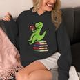 Dino Reading Read Reading Librarian Book Men Boys Kids Unisex Hoodie Dino Reading Read Reading Librarian Book Men Boys Kids Unisex Hoodie
