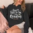 Don't Talk To Me I'm Reading Minimalist Book Lover Unisex Hoodie