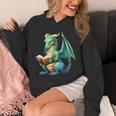 Dragon With Book Unisex Hoodie Dragon With Book Unisex Hoodie