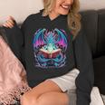 Dragon Reading Book Lover Unisex Hoodie