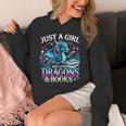 Dragon Reading Just A Girl Who Loves Dragons And Books Unisex Hoodie Dragon Reading Just A Girl Who Loves Dragons And Books Unisex Hoodie