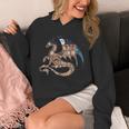 Dragon Silhouette Books Librarian Bookworm Women Men Kids Unisex Hoodie