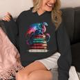 Dragons And Books Dragonworm Book Lover Reading Unisex Hoodie Dragons And Books Dragonworm Book Lover Reading Unisex Hoodie