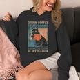 Drink Coffee Read Books Dismantle Systems Of Oppression Cat Unisex Hoodie Drink Coffee Read Books Dismantle Systems Of Oppression Cat Unisex Hoodie