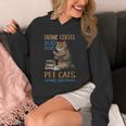 Drink Coffee Read Books Pet Cats Be Happy Bookworm Unisex Hoodie