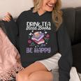 Drink Tea Read Books Be Happy Book Lover Reading Unisex Hoodie Drink Tea Read Books Be Happy Book Lover Reading Unisex Hoodie