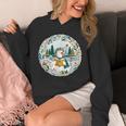Duck Wilderness Book Reading Illustration Floral Unisex Hoodie Duck Wilderness Book Reading Illustration Floral Unisex Hoodie