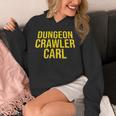 Dungeon Crawler Carl Yellow Text Logo LitRPG Series Book Unisex Hoodie Dungeon Crawler Carl Yellow Text Logo LitRPG Series Book Unisex Hoodie