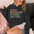 Easily Distracted By Books And Yarn Knitting & Crocheting Unisex Hoodie