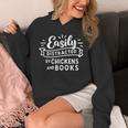 Easily Distracted By Chickens And Books Farm Unisex Hoodie