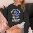 Easily Distracted By Dragons And Books Unisex Hoodie Easily Distracted By Dragons And Books Unisex Hoodie